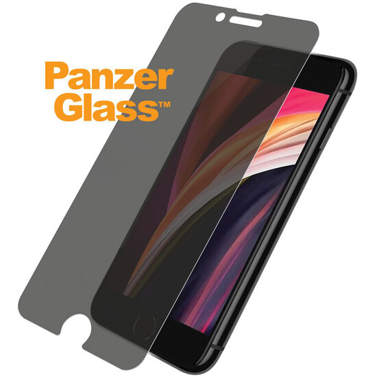 PanzerGlass - Privacy Screenprotector voor Apple iPhone SE (2022 / 2020) - Transparent