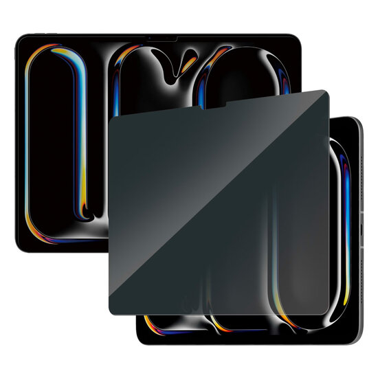 PanzerGlass - Privacy Screenprotector Ultra-Wide Fit voor Apple iPad Pro 13 (2024) M4 / Air 13 inch (2025) M3 / (2024) M2 - Transparent