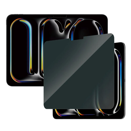 PanzerGlass - Privacy Screenprotector Ultra-Wide Fit voor Apple iPad Pro 11 (2024) M4 - Transparent