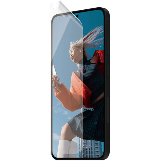 PanzerGlass - Matrix Recycled Ultra-Wide Fit Anti-Bacterial Screenprotector incl. applicator voor Samsung Galaxy S24 - Transparent