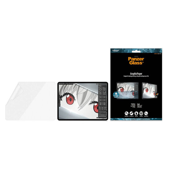 PanzerGlass - GraphicPaper Screenprotector voor Apple iPad Pro 12.9 (2018/2020/2021/2022) - Transparent