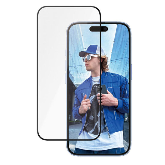 PanzerGlass - Ceramic Screenprotector met applicator voor Apple iPhone 16 - Transparent