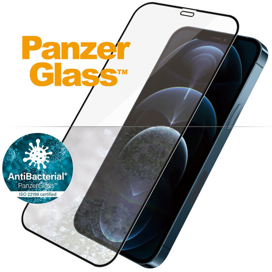 PanzerGlass - Case Friendly Screenprotector voor Apple iPhone 12 Pro Max - Black