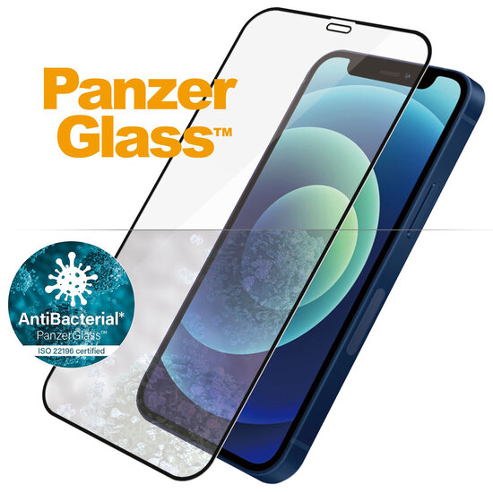 PanzerGlass - Case Friendly Screenprotector voor Apple iPhone 12 Mini - Black