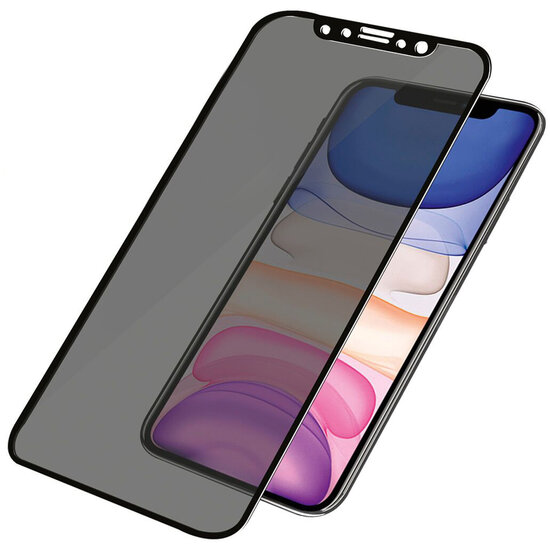 PanzerGlass - Case Friendly Privacy Anti-Bacterial Screenprotector voor Apple iPhone 11 / Apple iPhone Xr - Transparent