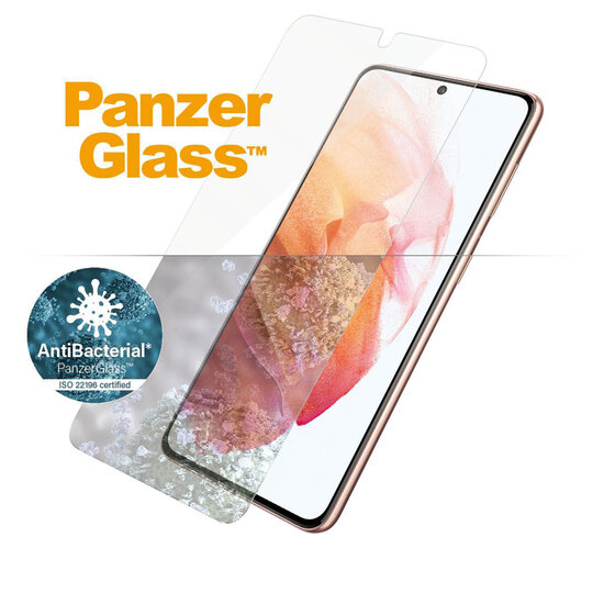 PanzerGlass - Case Friendly Biometric Screenprotector voor Samsung Galaxy S21 - Transparent