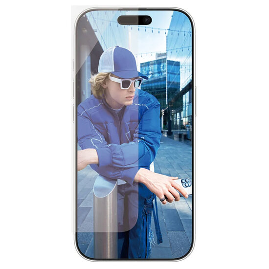 PanzerGlass - Anti-Bacterial Screenprotector voor Apple iPhone 16 Pro - Transparent