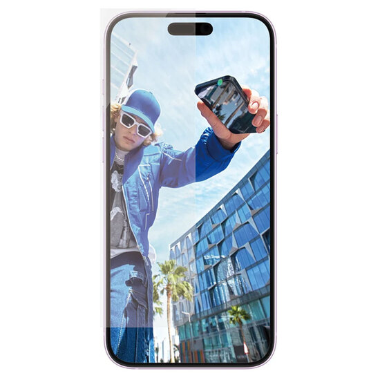 PanzerGlass - Anti-Bacterial Screenprotector voor Apple iPhone 16 Plus - Transparent