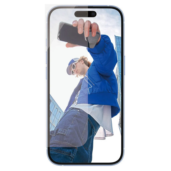 PanzerGlass - Anti-Bacterial Screenprotector voor Apple iPhone 16 - Transparent