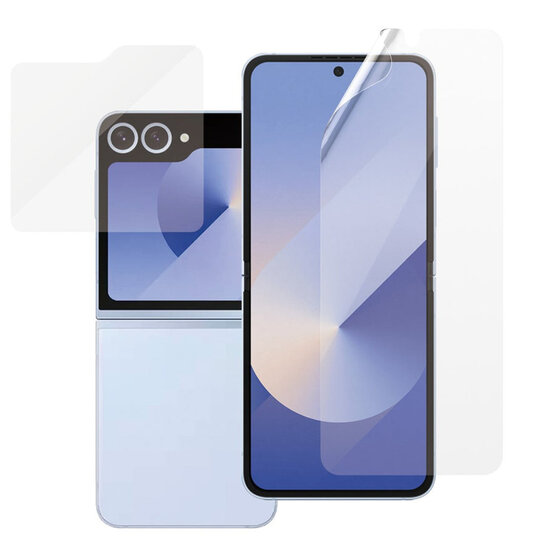 PanzerGlass - Anti-Bacterial Case Friendly Screenprotector voor Samsung Galaxy Z Flip 6 / Flip 7 FE - Transparent