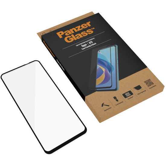 PanzerGlass - Anti-Bacterial Case Friendly Screenprotector voor OPPO A76 (4G) / A96 - Transparent