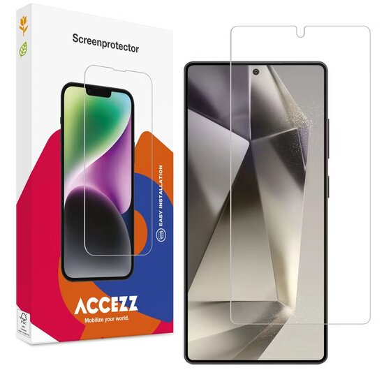 Accezz - Tempered Glass Screenprotector voor Samsung Galaxy S25 Ultra - Transparent