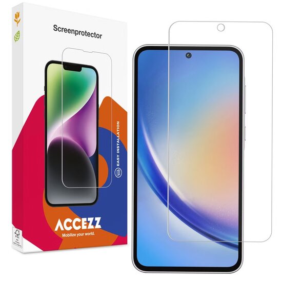 Accezz - Tempered Glass Screenprotector voor Samsung Galaxy A35 / A55 - Transparent