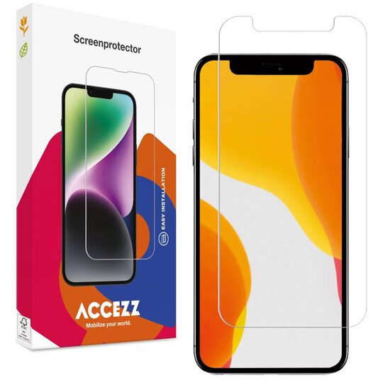 Accezz - Tempered Glass Screenprotector voor Apple iPhone 12 Mini - Transparent