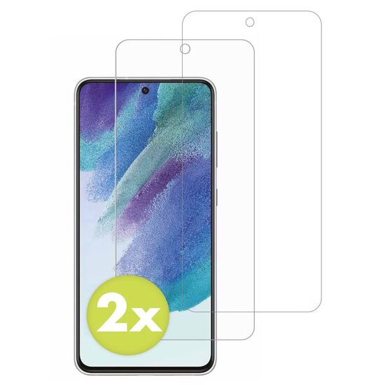 Accezz - Tempered Glass Screenprotector 2-pack voor Samsung Galaxy S21 FE - Transparent