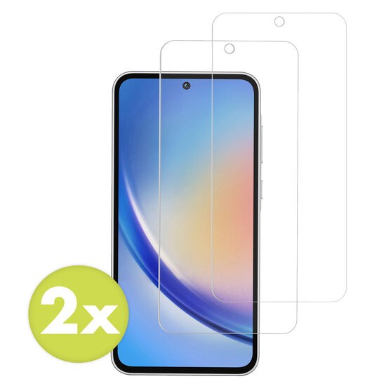 Accezz - Tempered Glass Screenprotector 2-pack voor Samsung Galaxy A35 / A55 - Transparent