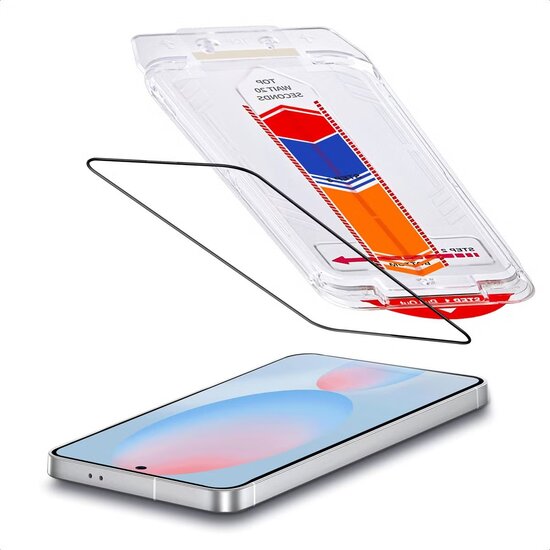Accezz - Tempered Glass Screenprotector + Applicator voor Samsung Galaxy S24 FE - Transparent