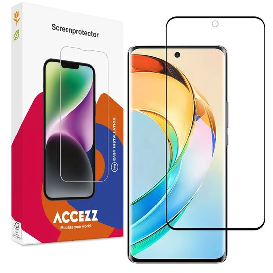 Accezz - Tempered Glass Full Cover Screenprotector voor Honor Magic 6 Lite - Transparent
