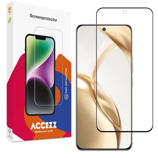 Accezz - Tempered Glass Full Cover Screenprotector voor Honor 200 - Transparent