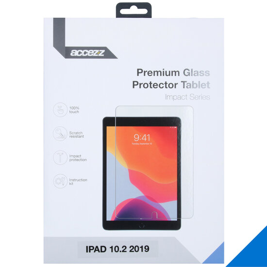 Accezz - Premium glass Screenprotector voor Apple iPad 9 (2021) 10.2 inch / iPad 8 (2020) 10.2 inch / iPad 7 (2019) 10.2 inch - Transparent