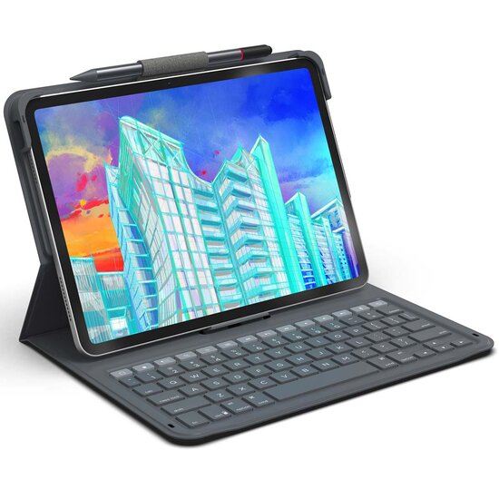 ZAGG - Messenger Folio 2 Keyboard Case voor Apple iPad 11 (2025) 11 inch A16 / iPad 10 (2022) 10.9 inch - Charcoal