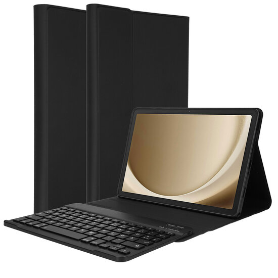 Accezz - QWERTZ Bluetooth Keyboard Bookcase voor Samsung Galaxy Tab A9 Plus - Black