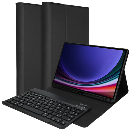 Accezz - AZERTY Bluetooth Keyboard Bookcase voor Samsung Galaxy Tab S9 11.0 inch - Black