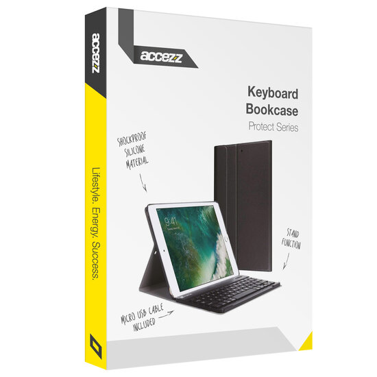 Accezz - AZERTY Bluetooth Keyboard Bookcase voor iPad Pro 11 (2024) M4 - Black