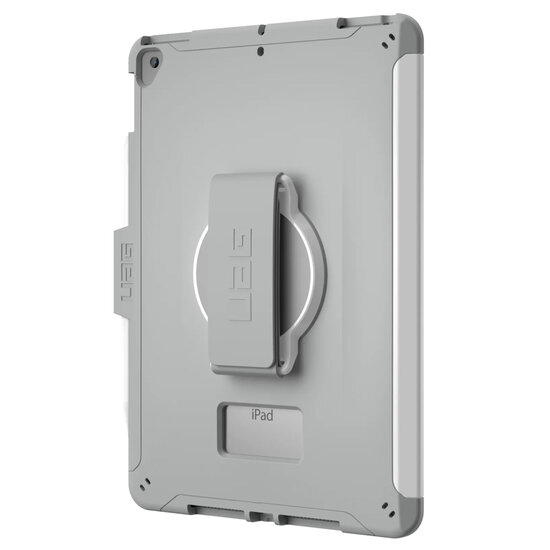 UAG - Scout Healthcare backcover met strap voor Apple iPad 9 (2021) 10.2 inch / iPad 8 (2020) 10.2 inch / iPad 7 (2019) 10.2 inch - White Grey