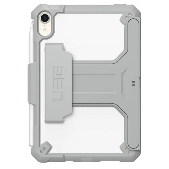 UAG - Scout Healthcare backcover met stand en strap voor Apple iPad Mini 7 (2024) / iPad Mini 6 (2021) - White Grey