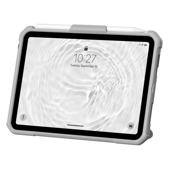UAG - Scout Healthcare backcover met stand en strap voor Apple iPad Mini 7 (2024) / iPad Mini 6 (2021) - White Grey