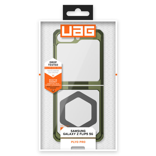 UAG - Plyo Pro Backcover voor Samsung Galaxy Z Flip 5 - Olive
