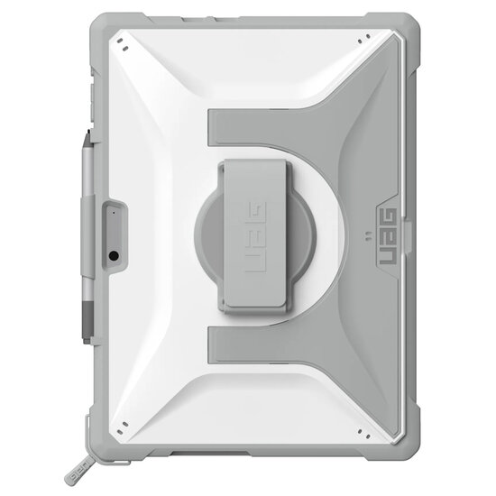 UAG - Plasma Healthcare backcover met strap en schouderband voor Microsoft Surface Pro 9 / Pro 10 / Pro 11 - White Grey