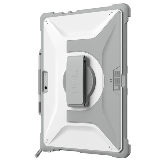 UAG - Plasma Healthcare backcover met strap en schouderband voor Microsoft Surface Pro 9 / Pro 10 / Pro 11 - White Grey