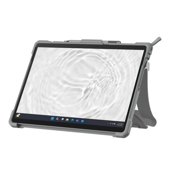 UAG - Plasma Healthcare backcover met strap en schouderband voor Microsoft Surface Pro 9 / Pro 10 / Pro 11 - White Grey