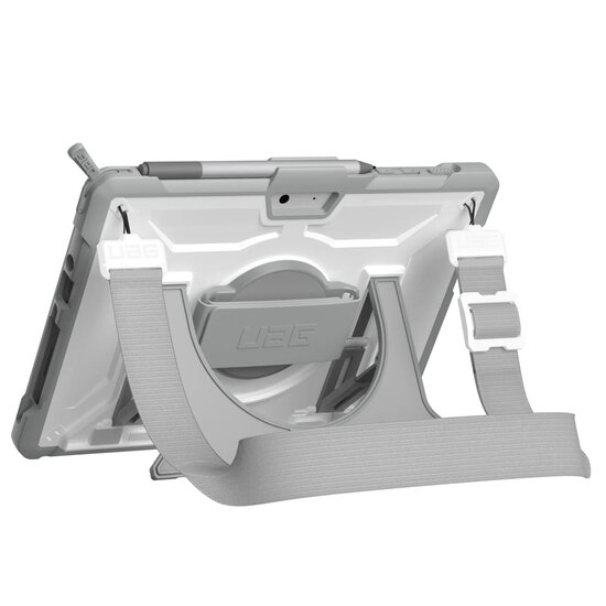 UAG - Plasma Healthcare backcover met strap en schouderband Microsoft Surface Go / Go 2 / Go 3 / Go 4 - White Grey