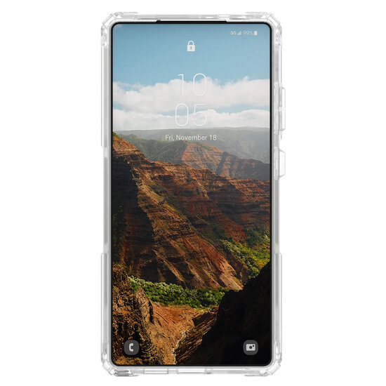UAG - Plasma XTE Backcover MagSafe voor Samsung Galaxy S25 Ultra - Clear Titanium