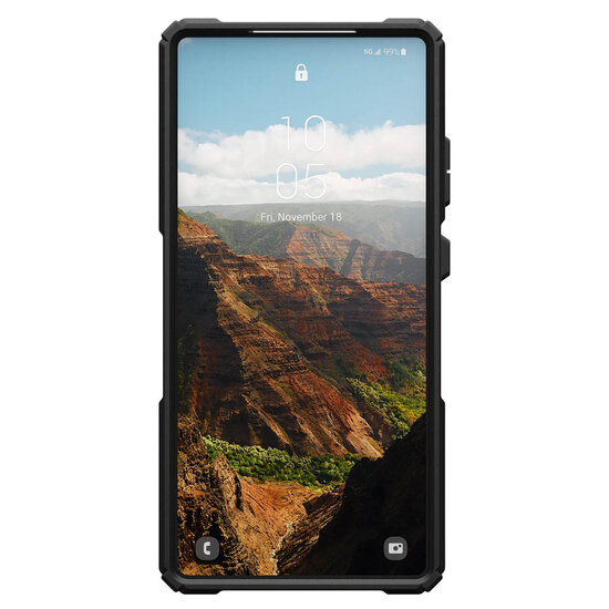UAG - Plasma XTE Backcover MagSafe voor Samsung Galaxy S25 Ultra - Black Orange