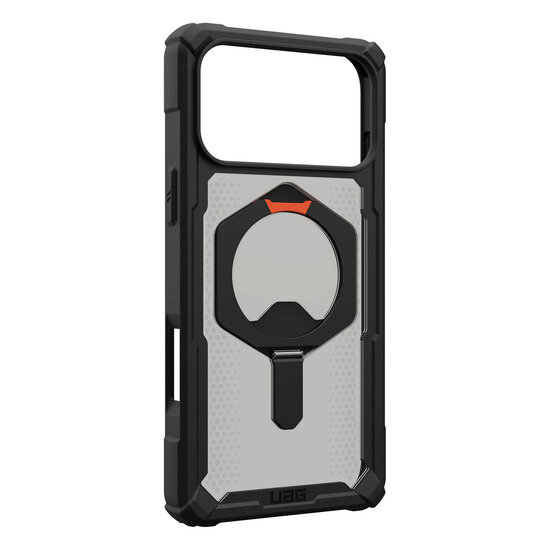 UAG - Plasma XTE Backcover MagSafe voor Apple iPhone 17 Pro Max - Black Pop Orange