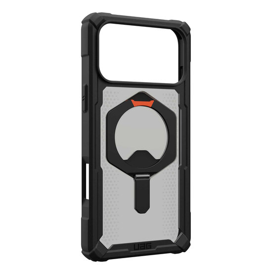 UAG - Plasma XTE Backcover MagSafe voor Apple iPhone 17 Pro - Black Pop Orange