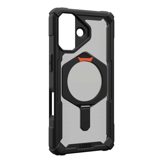 UAG - Plasma XTE Backcover MagSafe voor Apple iPhone 17 - Black Pop Orange