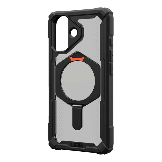 UAG - Plasma XTE Backcover MagSafe voor Apple iPhone 17 - Black Pop Orange