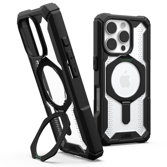 UAG - Plasma XTE Backcover MagSafe voor Apple iPhone 16 Pro - Black Clear