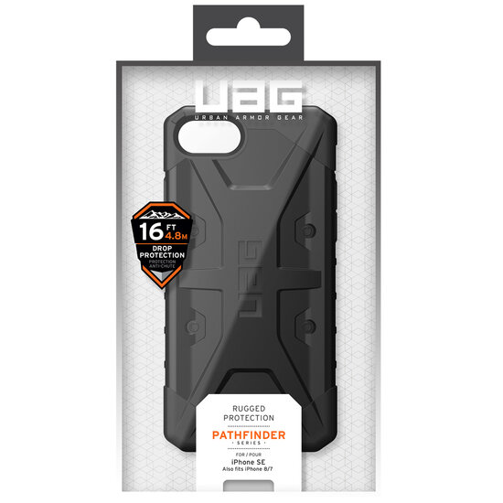 UAG - Pathfinder Backcover voor Apple iPhone SE (2022 / 2020) / 8 / 7 / 6(s) - Black