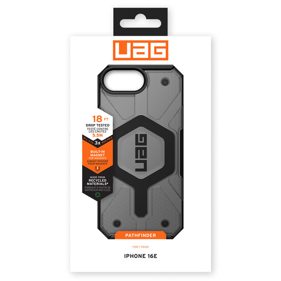 UAG - Pathfinder Backcover MagSafe voor Apple iPhone 16e - Ash
