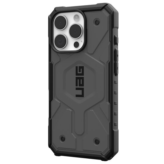 UAG - Pathfinder Backcover MagSafe voor Apple iPhone 16 Pro - Silver