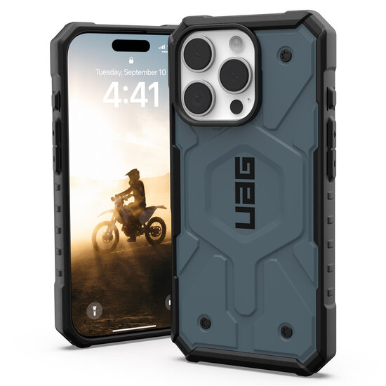 UAG - Pathfinder Backcover MagSafe voor Apple iPhone 16 Pro - Cloud Blue