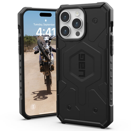 UAG - Pathfinder Backcover MagSafe voor Apple iPhone 15 Pro Max - Black
