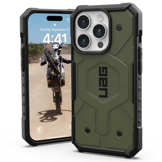 UAG - Pathfinder Backcover MagSafe voor Apple iPhone 15 Pro - Olive Drab