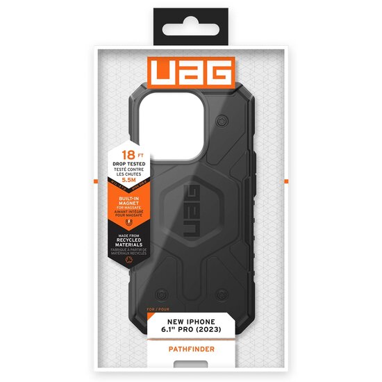 UAG - Pathfinder Backcover MagSafe voor Apple iPhone 15 Pro - Black